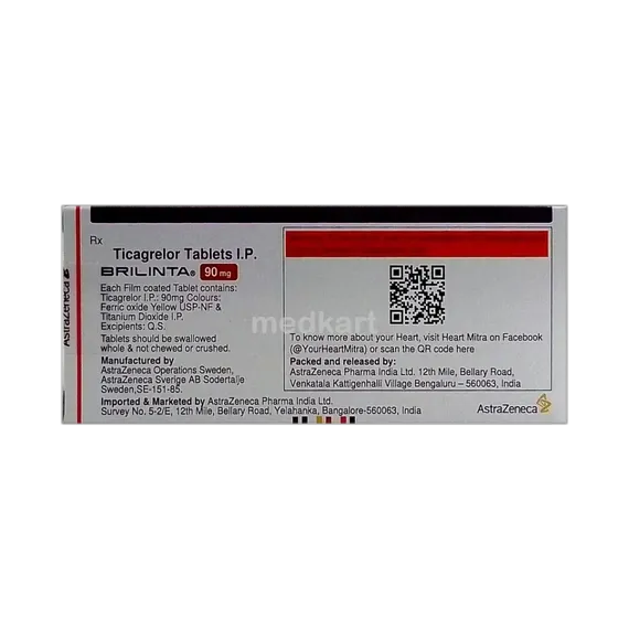 brilinta 90mg tablet 14's